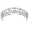 imageSWEETV Princess Pearl TiaraCrowns for Women Zircon Queen Crown Wedding Tiaras for Bride Princess Tiara Headpieces Headband for Birthday Quinceanera Pageant PromPrincess Pearl