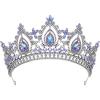 imageSWEETV Queen Crown for WomenWedding Tiara for BridePrincess TiaraQuinceanera Pageant Crown DiademLavender