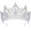 imageSWEETV Queen Crown for WomenWedding Tiara for BridePrincess TiaraQuinceanera Pageant Crown DiademMulticolored