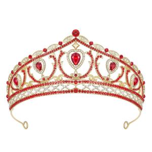 imageSWEETV Enchanted Fairytale Princess Radiance Princess Tiara Tiaras and Crowns for Women Crystal Queen Crown Rhinestone Princess Crown Headpieces Ariel CrownSnow White