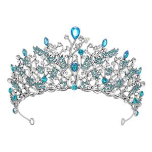 imageSWEETV Enchanted Fairytale Princess Radiance Princess Tiara Tiaras and Crowns for Women Crystal Queen Crown Rhinestone Princess Crown Headpieces Ariel CrownElsa