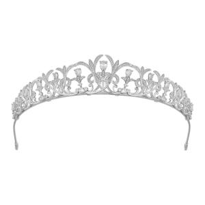 imageSWEETV Mechtilde Cubic Zirconia TiaraCrowns for Women Zircon Queen Crown Wedding Tiaras for Bride Princess Tiara Headpieces Headband for Birthday Quinceanera Pageant PromBibi Imperial Zircon