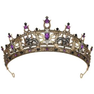 imageSWEETV War of the Gods Mythology Crown for Women and Men Mens Tiara Medieval Headband Sliver Tiaras for Men Headpiece Hair Accessory for Prom Cosplay Zeus Crown05Hades