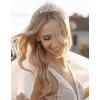 imageSWEETV Anastasia Tiaras and Crowns for Women Wedding Tiara for Bride Rhinestone Queen Crown Silver Crystal Princess Headpieces for Prom Costume PartySilver