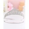 imageSWEETV Anastasia Tiaras and Crowns for Women Wedding Tiara for Bride Rhinestone Queen Crown Silver Crystal Princess Headpieces for Prom Costume PartySilver