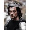 imageSWEETV Fleurdelis King Crown for Men Royal Prince Tiara Headwear for Medieval RoyalcoreKnightVikingHalloween CostumeStyle2 Silverblue