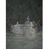 imageSWEETV King Crown for Men Crown for Male Antique Silver Mens Tiara Prince Diadem Royal Medieval Costume Hair Accessories for Cosplay Birthday Knight HalloweenDragon