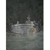 imageSWEETV King Crown for Men Crown for Male Antique Silver Mens Tiara Prince Diadem Royal Medieval Costume Hair Accessories for Cosplay Birthday Knight HalloweenLion