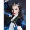 imageSWEETV King Crown for Men Crown for Male Antique Silver Mens Tiara Prince Diadem Royal Medieval Costume Hair Accessories for Cosplay Birthday Knight HalloweenDragon