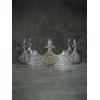 imageSWEETV King Crown for Men Crown for Male Antique Silver Mens Tiara Prince Diadem Royal Medieval Costume Hair Accessories for Cosplay Birthday Knight HalloweenLion