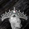 imageSWEETV Princess Tiara for Women Crystal Wedding Tiaras for Bride Silver Crown for Birthday Quinceanera Pageant Party PromCostume Hair Accessories Gift06Multicolor