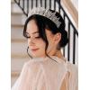 imageSWEETV Princess Tiara for Women Crystal Wedding Tiaras for Bride Silver Crown for Birthday Quinceanera Pageant Party PromCostume Hair Accessories Gift08Silver