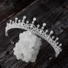 imageSWEETV Princess Tiara for Women Crystal Wedding Tiaras for Bride Silver Crown for Birthday Quinceanera Pageant Party PromCostume Hair Accessories Gift01 Silver