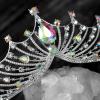 imageSWEETV Princess Tiara for Women Crystal Wedding Tiaras for Bride Silver Crown for Birthday Quinceanera Pageant Party PromCostume Hair Accessories Gift06Multicolor