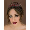imageSWEETV Red Tiaras and Crowns for Women Wedding Tiara for Bride Crystal Princess Crown Birthday Headpiece Old Gold Prom Party Celebration Costume Hair AccessoriesLia