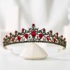 imageSWEETV Red Tiaras and Crowns for Women Wedding Tiara for Bride Crystal Princess Crown Birthday Headpiece Old Gold Prom Party Celebration Costume Hair AccessoriesLia