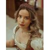 imageSWEETV Red Tiaras and Crowns for Women Wedding Tiara for Bride Crystal Princess Crown Birthday Headpiece Old Gold Prom Party Celebration Costume Hair AccessoriesLia