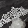 imageSWEETV Rose Gold Wedding Tiara for Women and Girls  Pageant Tiara Headband Rhinestone Bridal Crown for BridesSilver