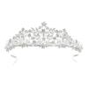 imageSWEETV Rose Gold Wedding Tiara for Women and Girls  Pageant Tiara Headband Rhinestone Bridal Crown for BridesSilver