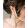 imageSWEETV Baroque Tiaras and Crowns for Women Crystal Wedding Tiara for Bride Crown Earrings Jewelry SetMulticolored