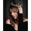 imageSWEETV Crystal Baroque Queen Crown  Vintage Princess Tiara Wedding Prom Hallloween Opal Costume Hair Accessories for Women and Girls Penelope