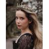 imageSWEETV Crystal Baroque Queen Crown  Vintage Princess Tiara Wedding Prom Hallloween Opal Costume Hair Accessories for Women and Girls Penelope