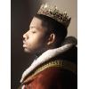 imageSWEETV King Crown for MenGold Mens Tiara Prince DiademRoyal Medieval Cosplay Birthday Prom Halloween Hair AccessoriesOld Gold Red 1