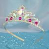 imageSWEETV Princess Tiara for Little GirlsTiara Crown Headband Birthday Party Prom Costume Accessories Gift Toddler Kids Baby01RapunzelMulticolored