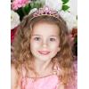 imageSWEETV Princess Tiara for Little GirlsTiara Crown Headband Birthday Party Prom Costume Accessories Gift Toddler Kids Baby01RapunzelPink