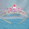 imageSWEETV Princess Tiara for Little GirlsTiara Crown Headband Birthday Party Prom Costume Accessories Gift Toddler Kids Baby01RapunzelPink
