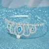 imageSWEETV Princess Tiara for Little GirlsTiara Crown Headband Birthday Party Prom Costume Accessories Gift Toddler Kids Baby06Cinderella