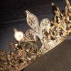 imageSWEETV Royal Gold Queen Crown for Women Wedding Pageant Crown Costume Party Accessories for Birthday Halloween Babyshower Genevievefor Adult