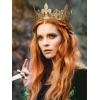 imageSWEETV Royal Gold Queen Crown for Women Wedding Pageant Crown Costume Party Accessories for Birthday Halloween Babyshower Genevievefor Adult