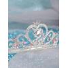 imageSWEETV Unicorn Princess Tiaras for Girls Crystal Kids Crown Headband Birthday Party Hats Halloween Costume Hair Accessories01Silver