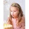 imageSWEETV Unicorn Princess Tiaras for Girls Crystal Kids Crown Headband Birthday Party Hats Halloween Costume Hair Accessories02Gold