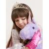 imageSWEETV Unicorn Princess Tiaras for Girls Crystal Kids Crown Headband Birthday Party Hats Halloween Costume Hair AccessoriesGold