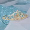 imageSWEETV Unicorn Princess Tiaras for Girls Crystal Kids Crown Headband Birthday Party Hats Halloween Costume Hair AccessoriesGold