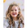 imageSWEETV Unicorn Princess Tiaras for Girls Crystal Kids Crown Headband Birthday Party Hats Halloween Costume Hair AccessoriesGold