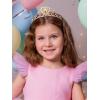 imageSWEETV Unicorn Princess Tiaras for Girls Crystal Kids Crown Headband Birthday Party Hats Halloween Costume Hair AccessoriesGold