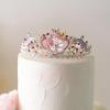 imageSWEETV Unicorn Princess Tiaras for Girls Crystal Kids Crown Headband Birthday Party Hats Halloween Costume Hair AccessoriesLight Pink