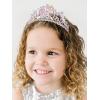 imageSWEETV Unicorn Princess Tiaras for Girls Crystal Kids Crown Headband Birthday Party Hats Halloween Costume Hair AccessoriesLight Purple