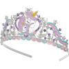 imageSWEETV Unicorn Princess Tiaras for Girls Crystal Kids Crown Headband Birthday Party Hats Halloween Costume Hair AccessoriesLight Purple