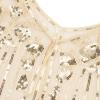imageSWEETV Womens 1920s Shawl WrapsSequin Beaded Flapper Evening Shawls for women formalPartyWeddingFormalHarlem nightBeige