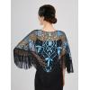 imageSWEETV Womens 1920s Shawl WrapsSequin Beaded Flapper Evening Shawls for women formalPartyWeddingFormalHarlem nightBlack Blue