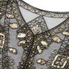imageSWEETV Womens 1920s Shawl WrapsSequin Beaded Flapper Evening Shawls for women formalPartyWeddingFormalHarlem nightBlack Gold