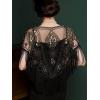 imageSWEETV Womens 1920s Shawl WrapsSequin Beaded Flapper Evening Shawls for women formalPartyWeddingFormalHarlem nightBlack Gold