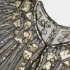 imageSWEETV Womens 1920s Shawl WrapsSequin Beaded Flapper Evening Shawls for women formalPartyWeddingFormalHarlem nightBlack Gold 5