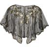 imageSWEETV Womens 1920s Shawl WrapsSequin Beaded Flapper Evening Shawls for women formalPartyWeddingFormalHarlem nightBlack Gold 5