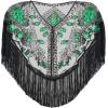 imageSWEETV Womens 1920s Shawl WrapsSequin Beaded Flapper Evening Shawls for women formalPartyWeddingFormalHarlem nightBlack Green