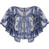 imageSWEETV Womens 1920s Shawl WrapsSequin Beaded Flapper Evening Shawls for women formalPartyWeddingFormalHarlem nightBlue